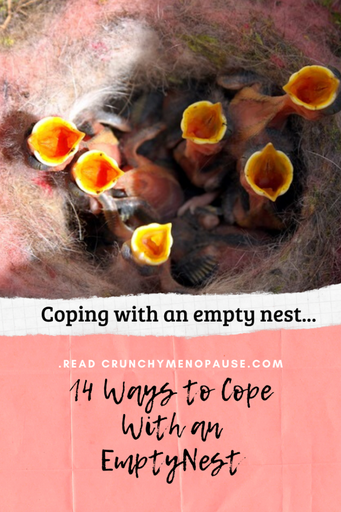 Crunchy Menopause - 14 ways to cope with empty nest